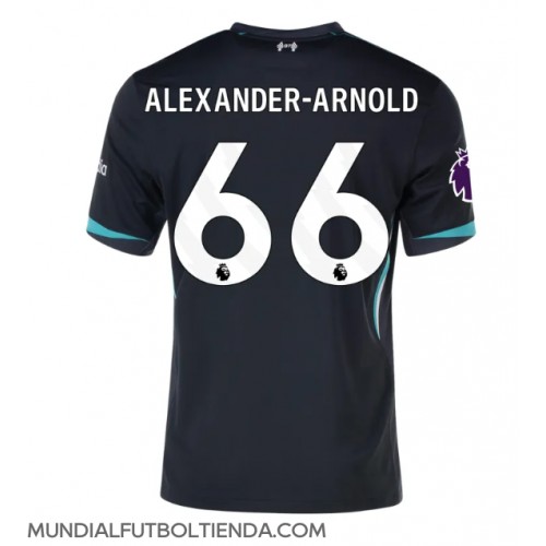 Camiseta Liverpool Alexander-Arnold #66 Segunda Equipación Replica 2024-25 mangas cortas